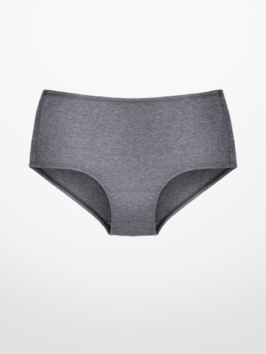 Comfort-Stretch Brief Underwear - Heather Grey - LoveSuze