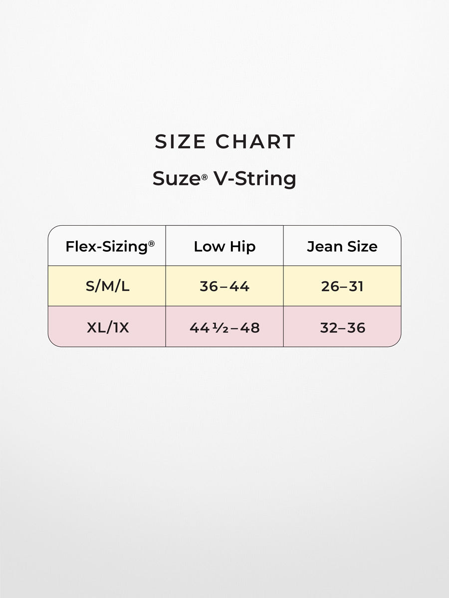 Suze V-String Size Chart