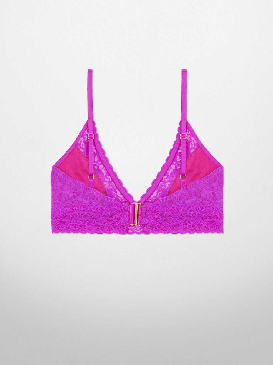 Buy Victoria's Secret PINK Lavender Love Purple Regular Cup Velvet Unlined Triangle  Bralette from Next Luxembourg